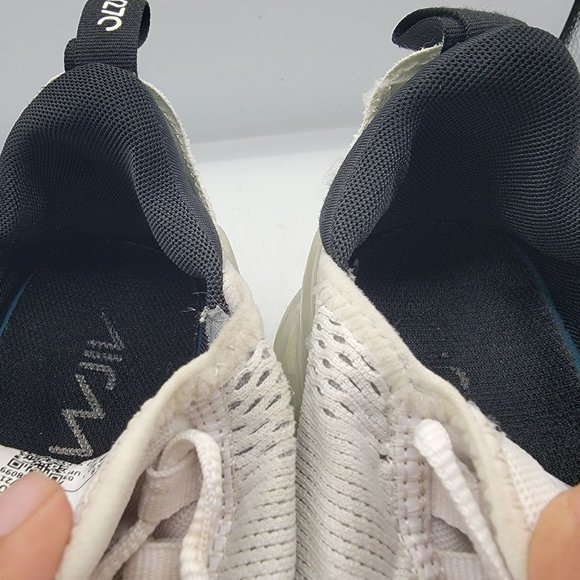 Nike Air Max 270 Mens 9 White Black Running Athletic Comfort Shoes AH8050-100 - Picture 13 of 15